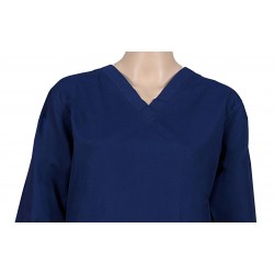 Women Basic Scrub - V-Neck - Navy Blue Color