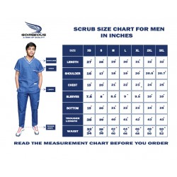copy of Male Basic Scrub - Blue