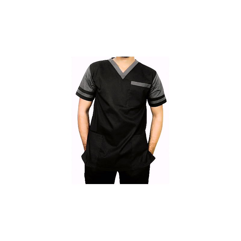 OT Uniform Gray Black nursing dress medical scrub